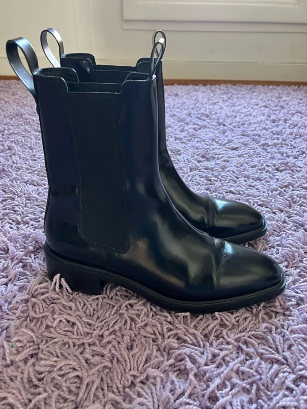 Aeyde Simone Polido Calf Leather Booties - Picture 5 of 11